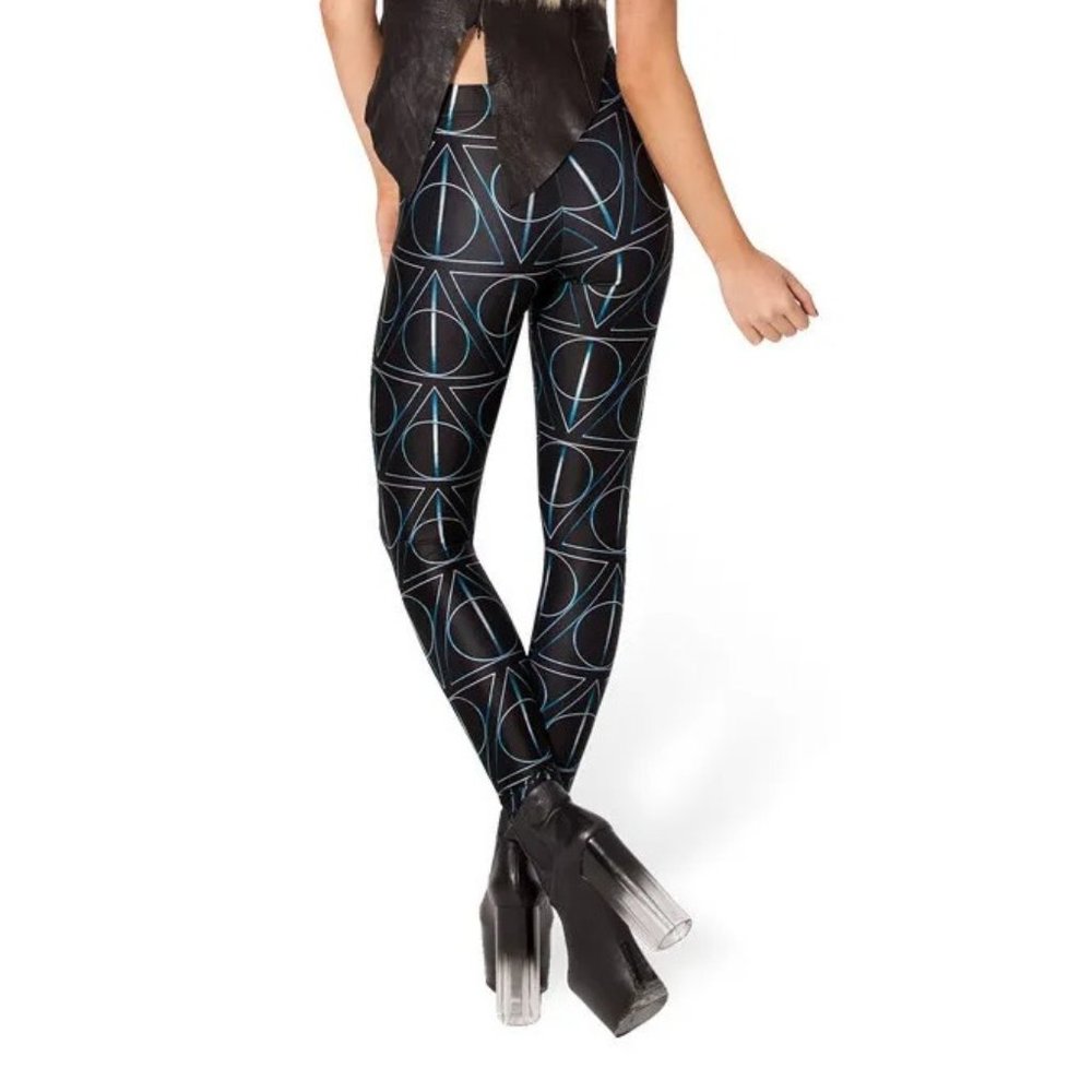 *Limited & Brand New* Black Milk Clothing DEATHLY HALLOWS LEGGINGS XS